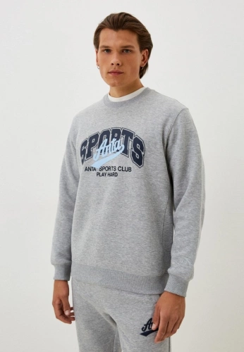 Свитшот Anta 852338701-3 серый