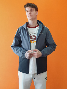 Ветровка ANTA 852517616-1 серый-черный 