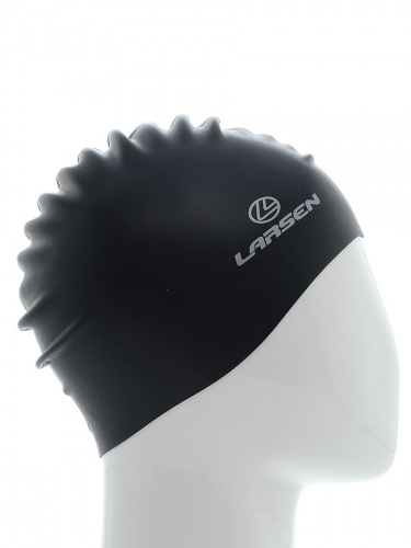 Шапочка для плавания Larsen SC14(SC208) черный Шапочка для плавания Larsen SC14(SC208) черный