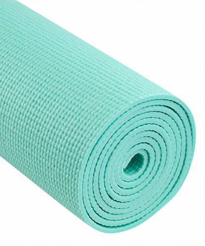 Коврик для фитнеса и йоги STARFIT FM-101 PVC, 0,4 см, 183x61 см, мятный