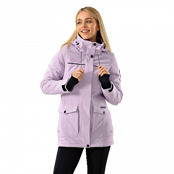 Куртка парка демисезонная AZIMUTH 221/21839-2 сирень