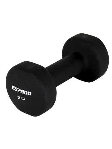 Гантель неопреновая ESPADO ES1115, 2 кг, black