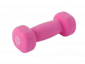 Гантель LARSEN Евро Классик неопреновая, pink
