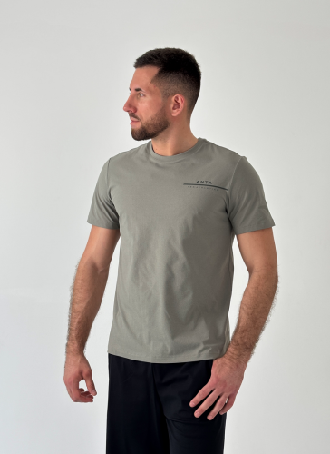 Футболка муж. 852527109-3 серо-зеленый ANTA