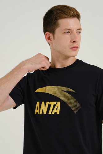 Футболка муж. 852428112E-4 черный/золотой ANTA