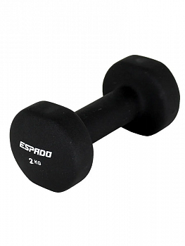 Гантель неопреновая ESPADO ES1115, 2 кг, black