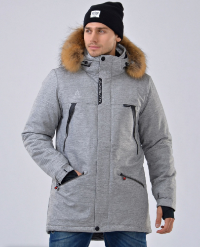 Куртка парка зимняя AZIMUTH 8278-89, grey
