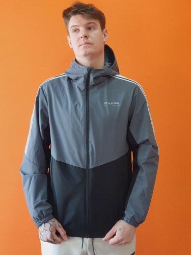 Ветровка ANTA 852517616-1 серый-черный 