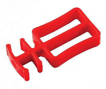 Стяжка для лыж пластиковая, red