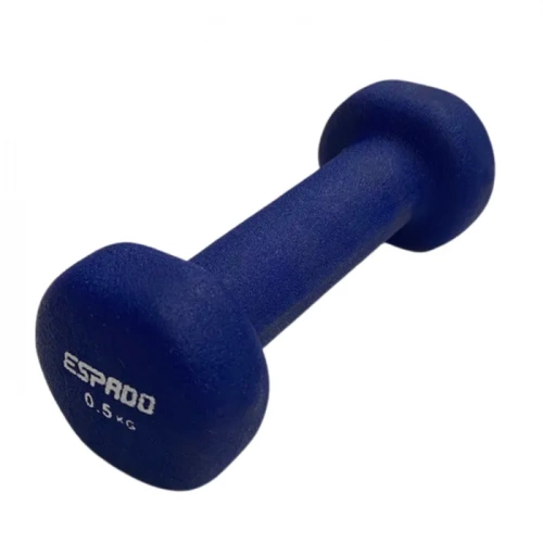 Гантель неопреновая Espado ES1115 синий, 0.5 кг