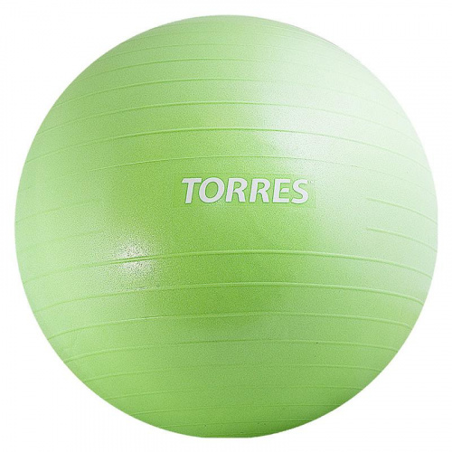TORRES Мяч гимнастический с насосом AL121175, 75 см, green