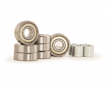 Подшипники LARSEN ABEC-7 ( хром, 8шт), grey