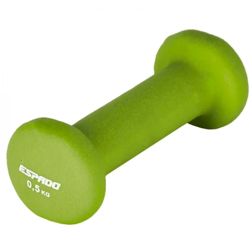 Гантель неопреновая Espado ES1115 зеленый, 0.5 кг