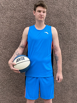 Костюм игровой баскетбольный ANTA 852521207T-4 синий Костюм игровой баскетбольный ANTA 852521207T-4 синий