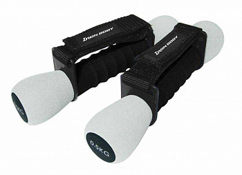 Гантель  IRON BODY 2709PR-IB N/S р2*0,5 кг, black, white