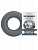 Эспандер кистевой кольцо FORTUS, 60кг, grey H180701