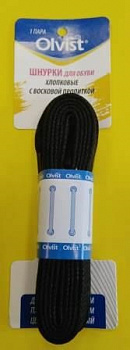 Шнурки для обуви OLVIST 8002-120K (120см), black Шнурки для обуви OLVIST 8002-120K (120см), black