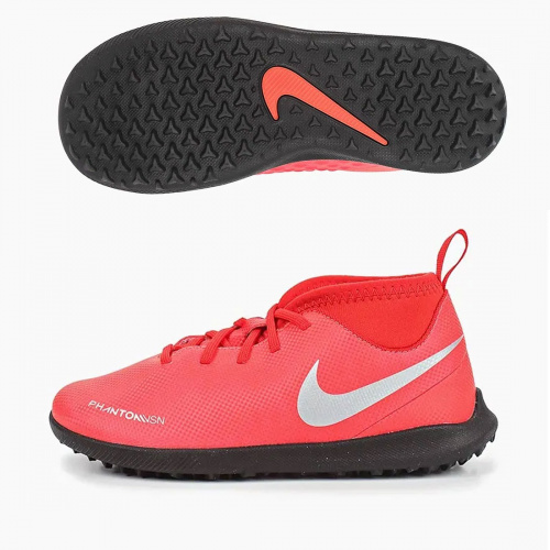 NIKE Бутсы подростковые AO3294-600 JR PHANTOM VSN CLUB DF TF, red