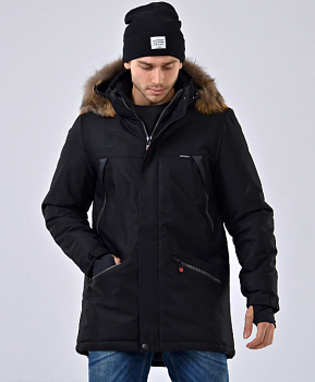 Куртка парка зимняя AZIMUTH 8278-88, black