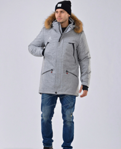 Куртка парка зимняя AZIMUTH 8278-89, grey