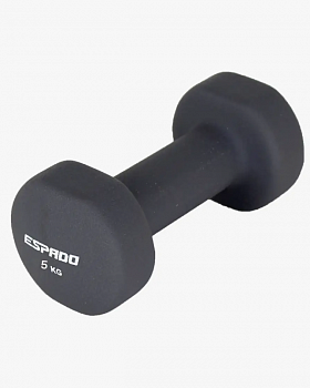 Гантель неопреновая ESPADO ES1115 5кг, grey 