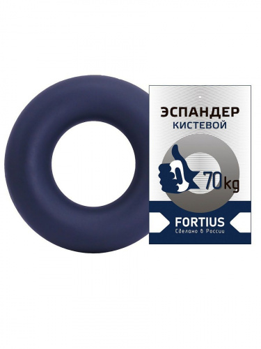 Эспандер кистевой кольцо FORTUS, 70 кг, dark blue H180701 Эспандер кистевой кольцо FORTUS, 70 кг, dark blue H180701