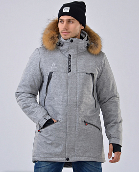Куртка парка зимняя AZIMUTH 8278-89, grey