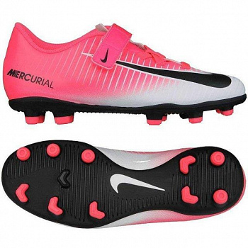 NIKE Бутсы JR MERCURIAL VORTEX III (V) FG, white, pink