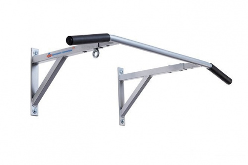 Турник настенный с наклонными ручками, grey, black