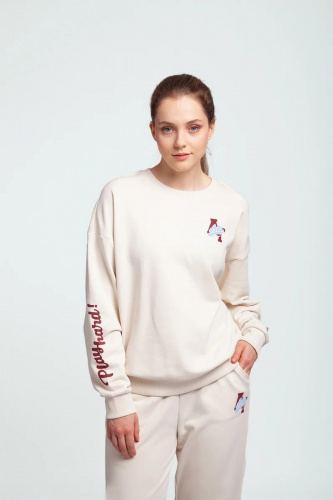 Свитшот ANTA 862338724-1, белый 