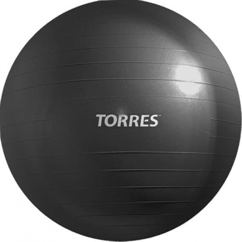 TORRES Мяч гимнастический с насосом AL121185, 85 см, dark grey