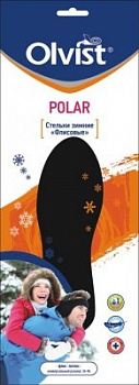 Стельки осенне-зимние (флис/латекс) р. 36-46, OLVIST 107K WS POLAR, orange, black Стельки осенне-зимние (флис/латекс) р. 36-46, OLVIST 107K WS POLAR, orange, black