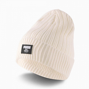 Шапка PUMA  RIBBED CLASSIC BEANIE 02283108, beige