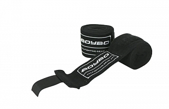Бинты боксерские BOYBO BB1001-12, 3,5 м, пара, black Бинты боксерские BOYBO BB1001-12, 3,5 м, пара, black
