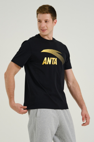 Футболка муж. 852428112E-4 черный/золотой ANTA